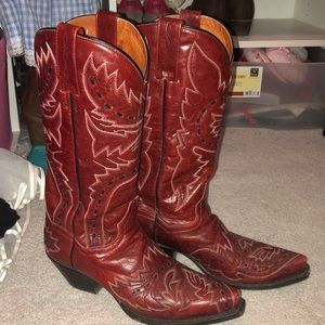 Dan Post Red Cowboy Boots